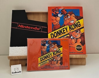 Donkey Kong Classic NES Box Manual Poly Block Dust Cover - NO GAME included
