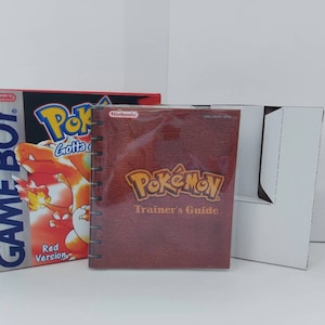 Manual y bandeja de la caja Gameboy de Pokémon Rojo (NO incluye juego)
