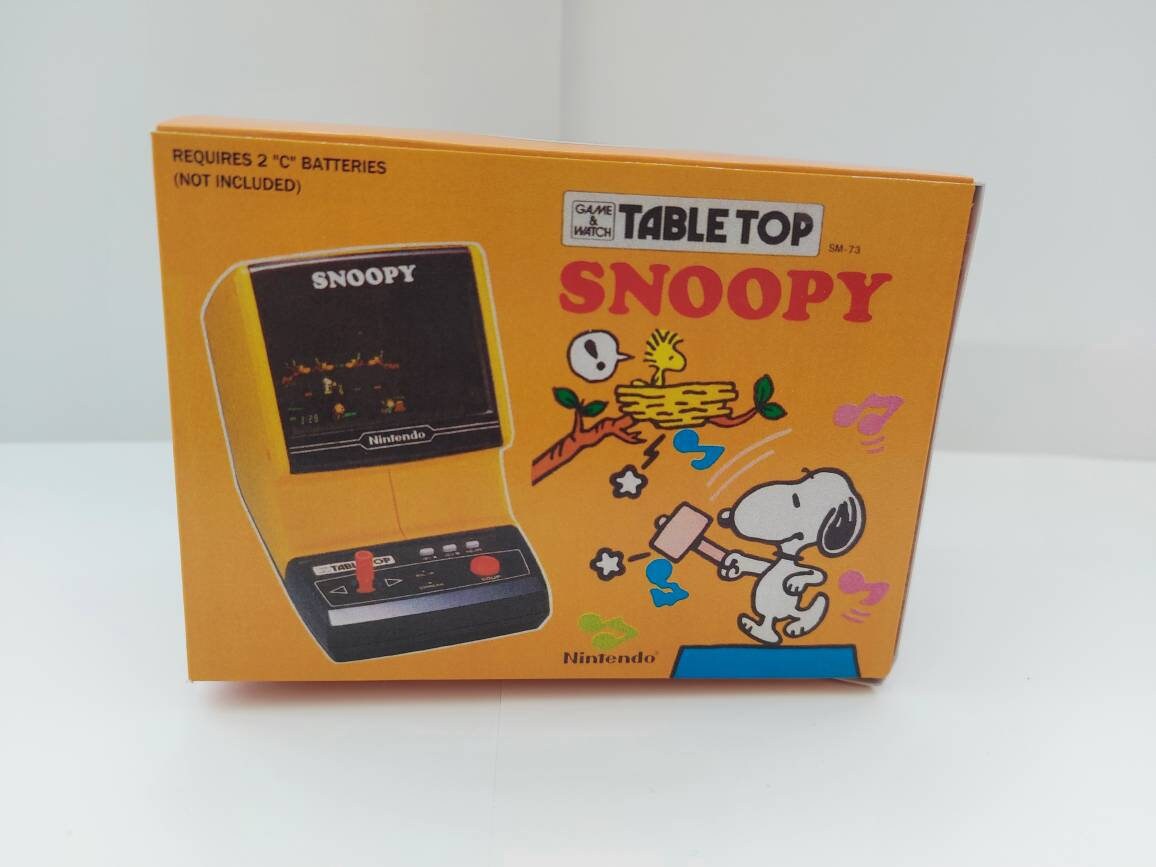 Game & Watch Table Top Box and Manual NO GAME Included 