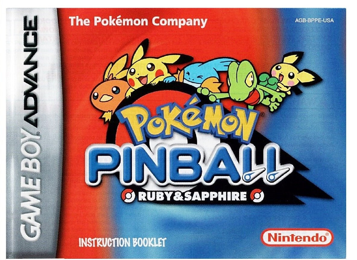 Bulbapedia on X: 20 years ago today, Pokémon Pinball: Ruby & Sapphire was  first released for the Game Boy Advanced in North America! The sequel to  Pokémon Pinball, it features Pokémon in