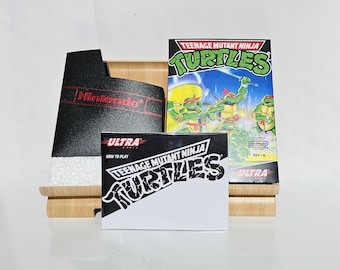Teenage Mutant Hero Turtles NES Box Manual Poly Block Dust Cover - NO GAME included