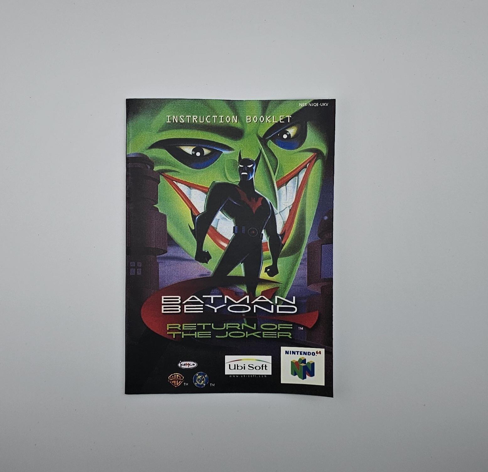 Batman Beyond Return of the Joker N64 Box Manual & Tray NO GAME