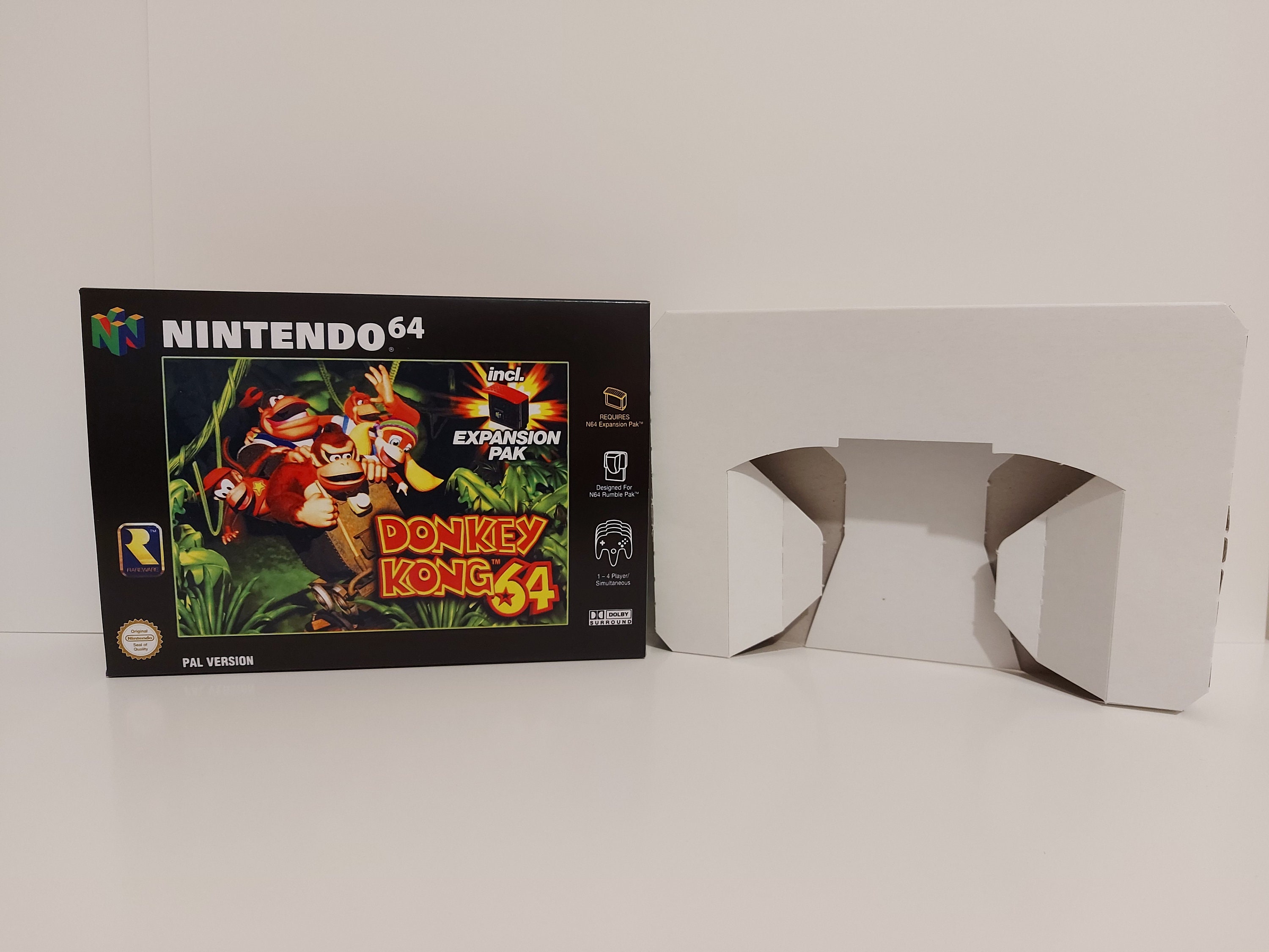 ドンキーコング64 N64 ボックスマニュアルトレイゲームは含まれてい 