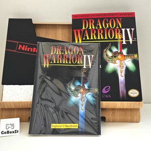 Dragon Warrior 4 NES Box Manual Poly Block Dust Cover - NESSUN GIOCO incluso