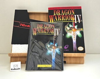 Housse anti-poussière manuelle Dragon Warrior 4 NES pour blocs de poly - SANS JEU inclus
