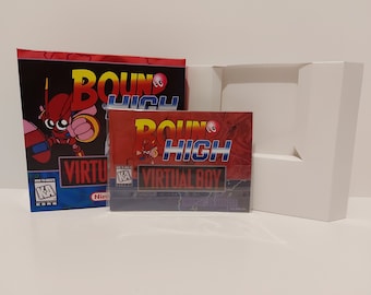 Bound High Virtual Boy  Box Manual & Tray -NO GAME included