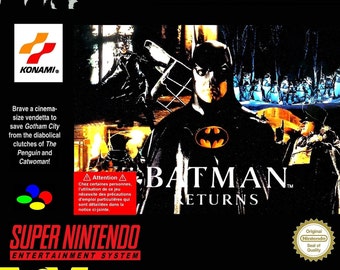 SNES Replacement Box Tray Manual Batman Returns NO GAME - Etsy