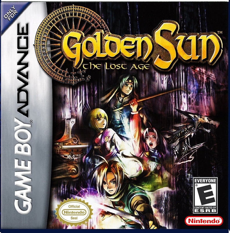 Golden Sun 2 The Lost Age GameBoy Advance Box Manual Map & Tray NO GAME included image 8