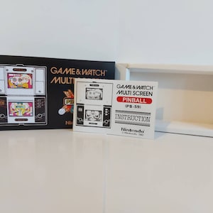 Manual y bandeja para caja de juego y reloj Pinball PB-59 (NO INCLUYE JUEGO)