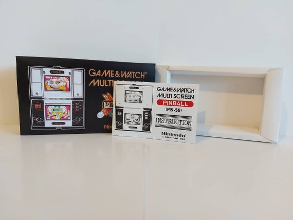Pinball PB-59 Game & Watch Box Manual and Tray - NO GAME Included