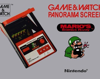 Mario Bombs Away TB-94 Panorama Screen Game & Watch  Box and Manual -  NO GAME included Gift