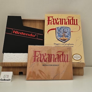 Faxanadu NES Box Manual Poly Block Dust Cover - NO GAME included