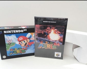 Super Mario 64 N64 Box Manual Tray NO GAME included
