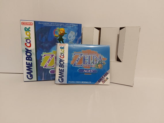 The Legend of Zelda Oracle of Ages Gameboy Color Box Tray & Manual
