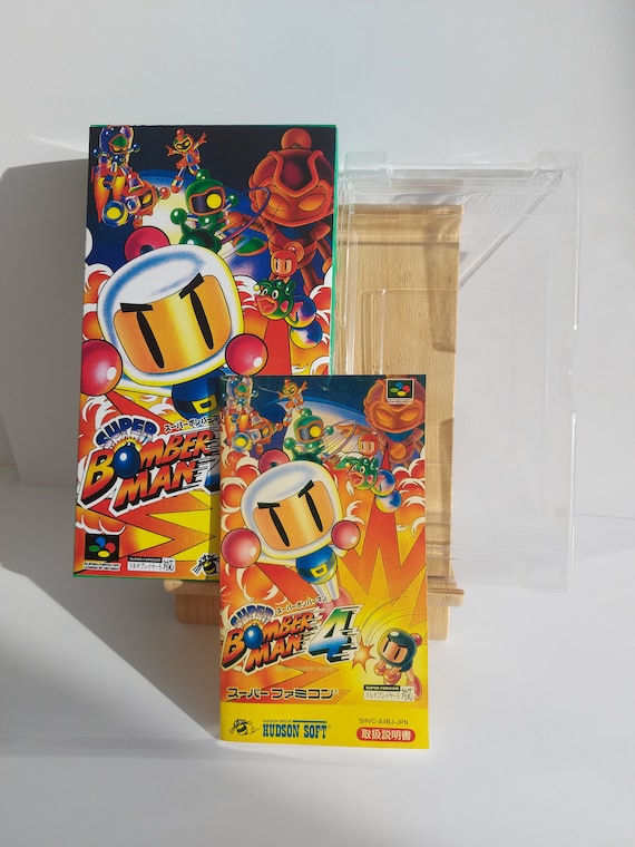 スーパーボンバーマン4 スーパーファミコン ボックス＆トレイ - ゲーム