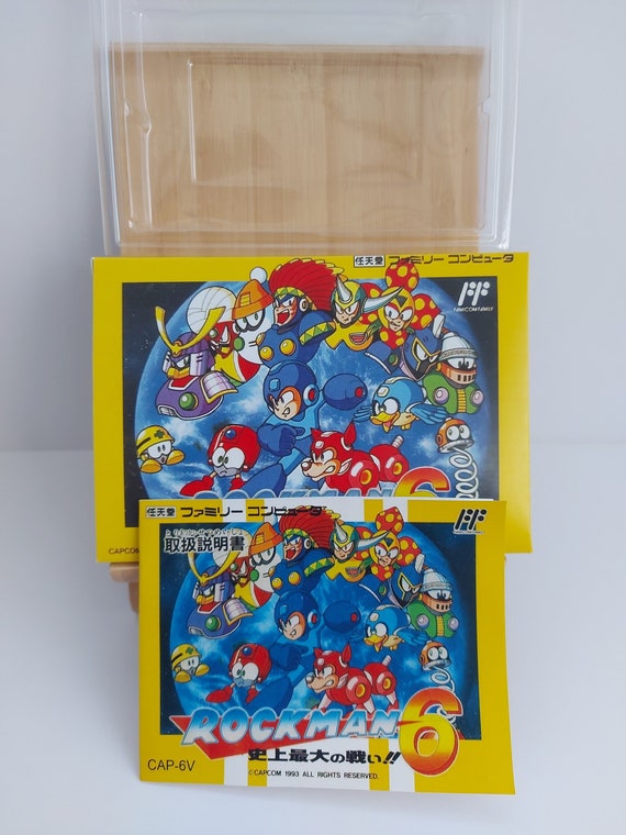 Rockman 6 Famicom Box Manual & Tray - NO GAME Included - Etsy Ireland