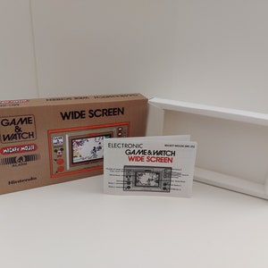 Manuale e vassoio della scatola del Game & Watch Mickey Mouse MC-25 - GIOCO NON incluso