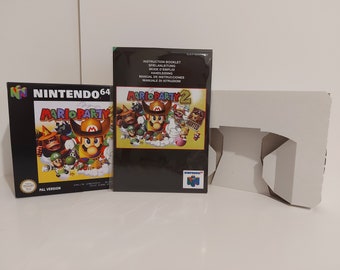 Mario Party 2 N64 Box Manuale Vassoio NESSUN GIOCO incluso