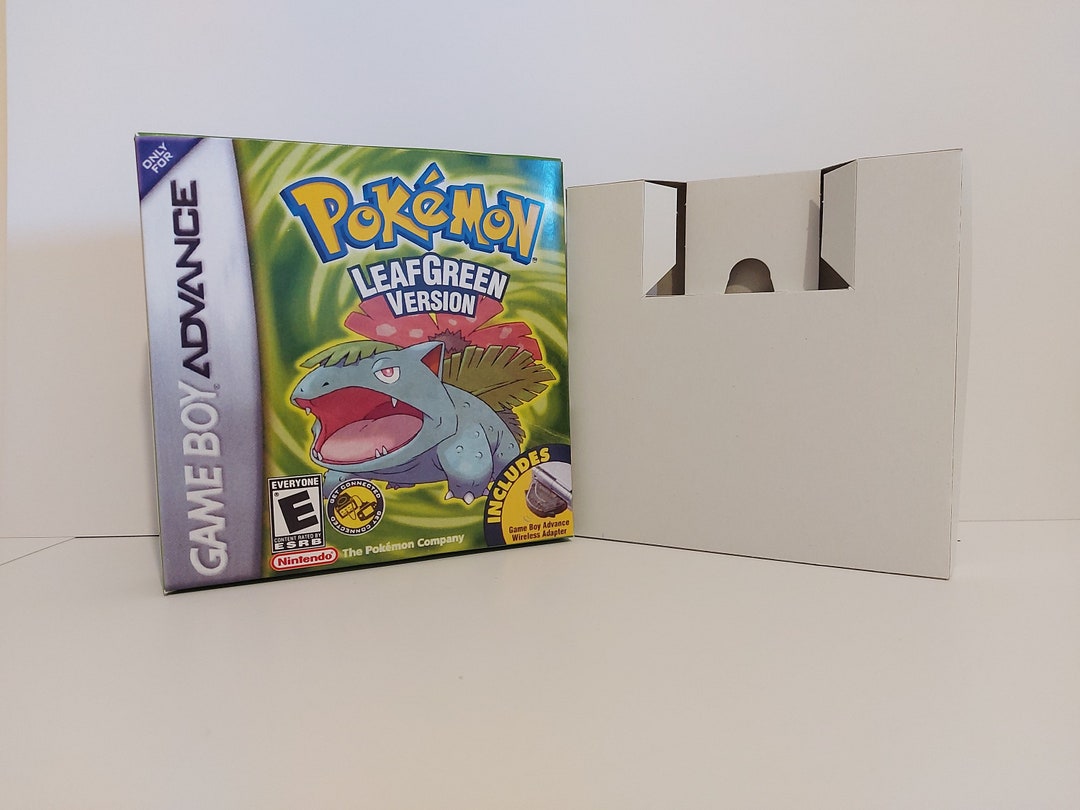 Pokémon Leaf Green Gameboy Advance Box Tray NO GAME Included