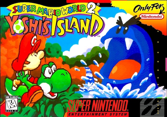 スーパーマリオワールド2 ヨッシーアイランド SNES ボックスマニュアル