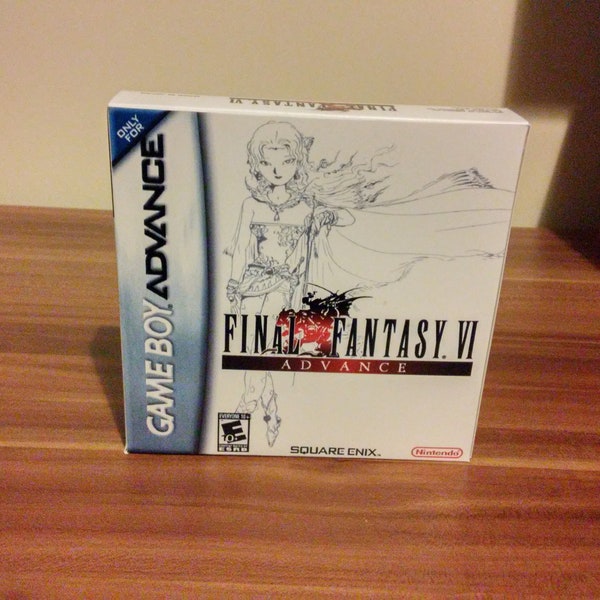 Final Fantasy VI Gameboy Advance  Box Manual & Tray - NO GAME included