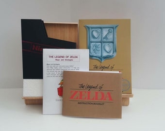 NES Replacement Box, Manual, Block & Duct Cover - The Legend of Zelda - NO GAME included