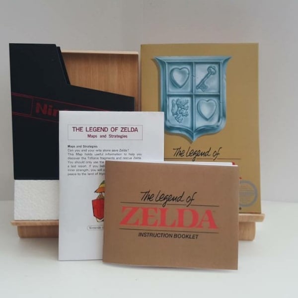 The Legend of Zelda NES Box Manual Poly Block Dust Cover - NO GAME included