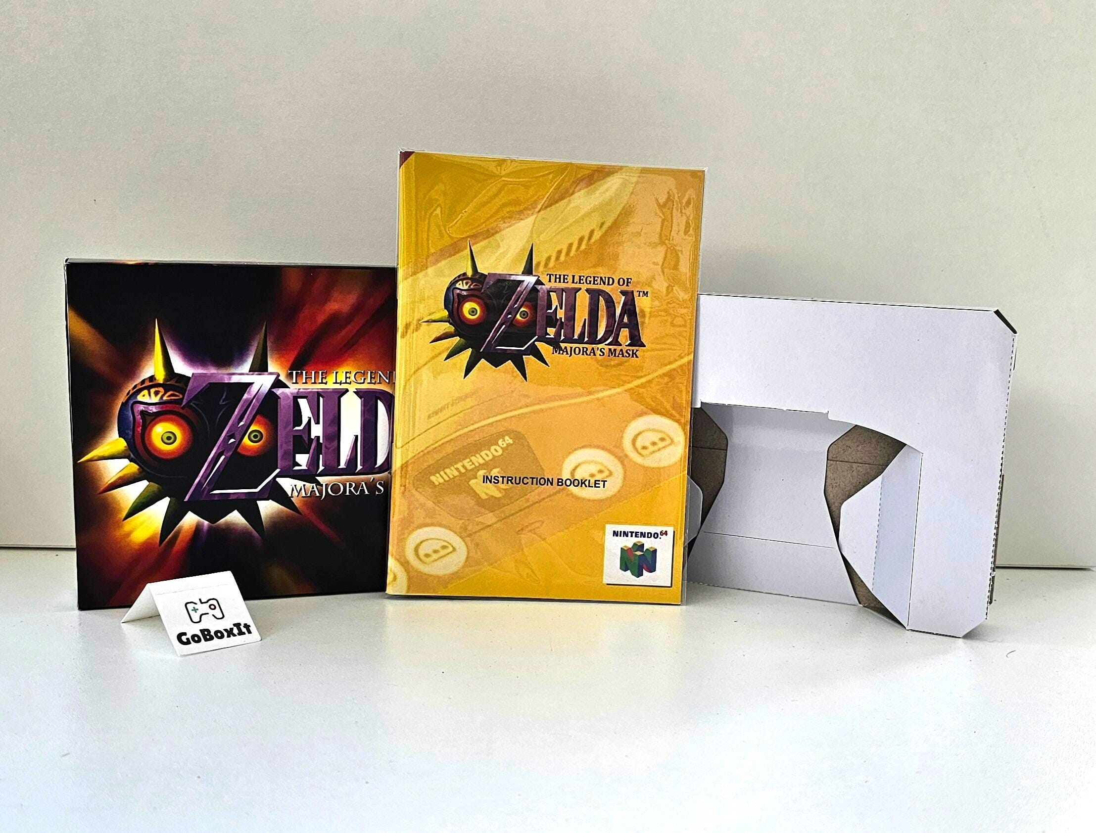 The Legend of Zelda Majora's Mask N64 Box Manual Tray NO GAME