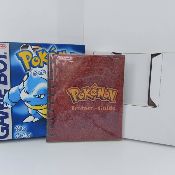 Pokémon Blue Gameboy Box Manual & Tray -NO GAME included Pokemon