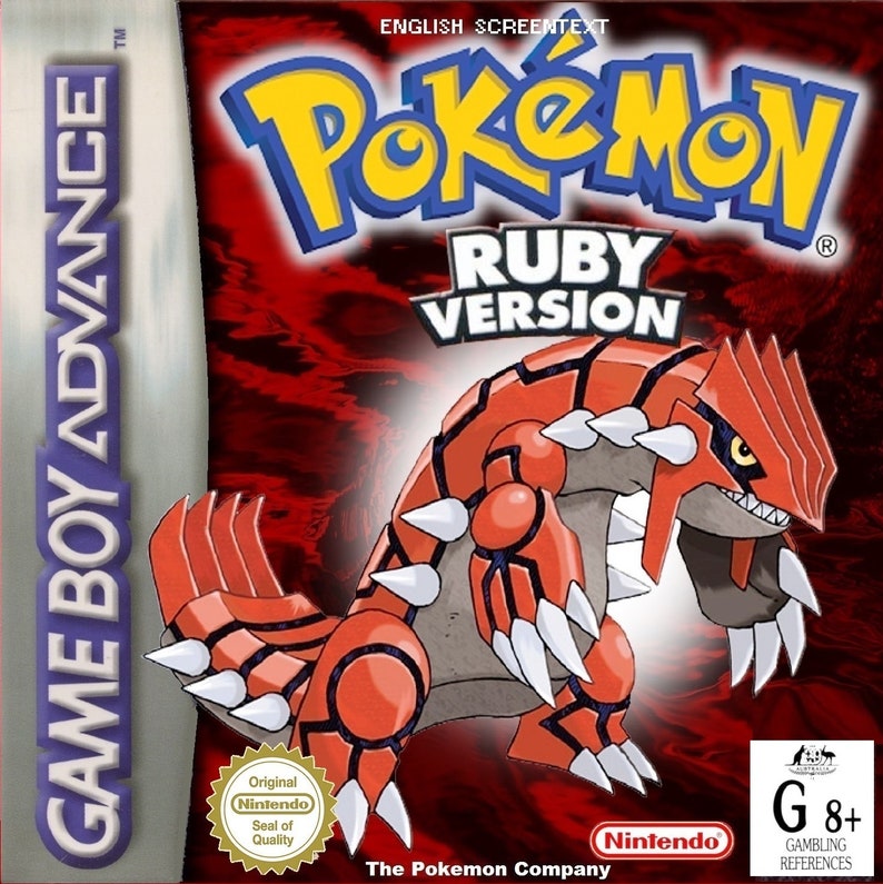 Pokémon Ruby Gameboy Advance Box Manual & Tray - NO GAME Included ...