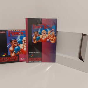 Instrukcja i tacka do pudełka Super Punch Out SNES BEZ GRY w zestawie