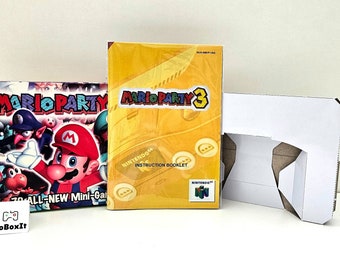 Mario Party 3 N64 Box Manuale Vassoio NESSUN GIOCO incluso