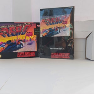 F Zero SNES Box Manual and Tray NO GAME included