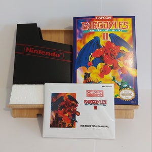 Gargoyles Quest 2 NES Box Manual Poly Block Dust Cover - NESSUN GIOCO incluso