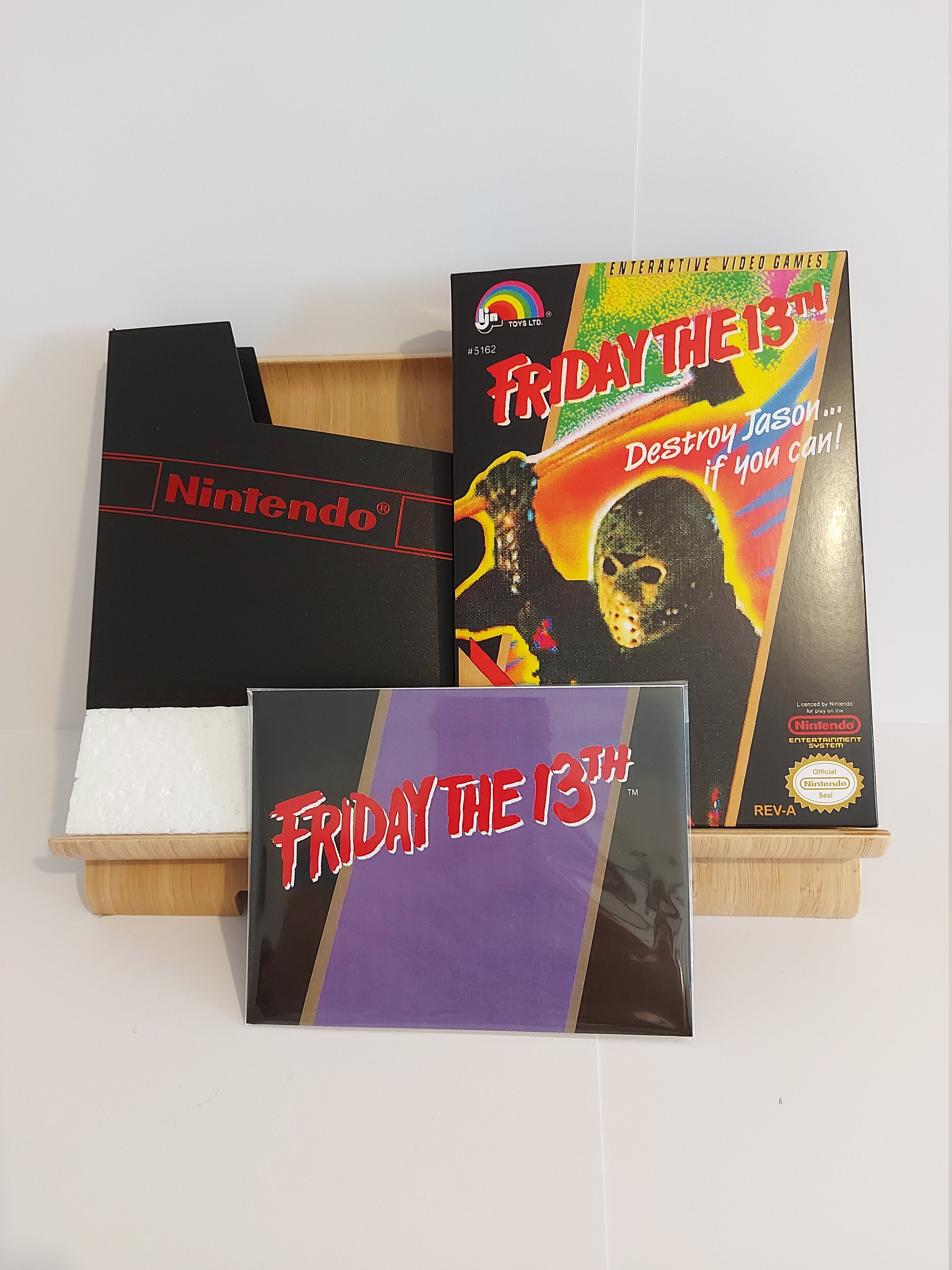 Friday the 13th NES Box Manual Poly Block Dust Cover - NO GAME
