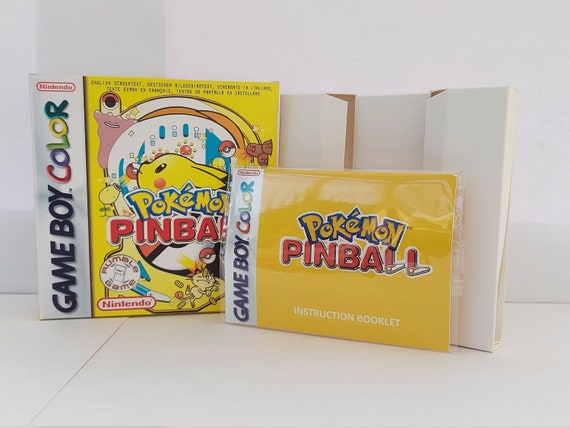 Gameboy Color Replacement Box Manual & Tray Pokémon Pinball - Etsy España