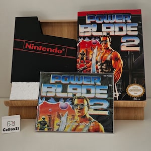 Power Blade 2 NES Box Manuale Poly Block Copertura antipolvere - NESSUN GIOCO incluso