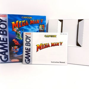 Mega Man V Gameboy Box Manual & Tray - NO GAME included