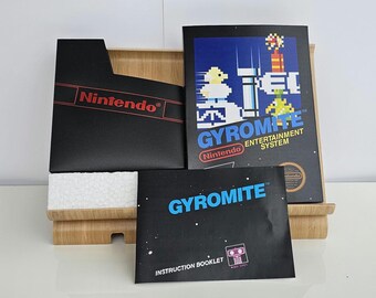 Gyromite NES Box Manual Poly Block Dust Cover - NO GAME included