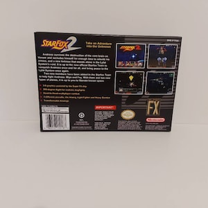 StarFox 2 SNES Box Manual and Tray NO GAME included image 5