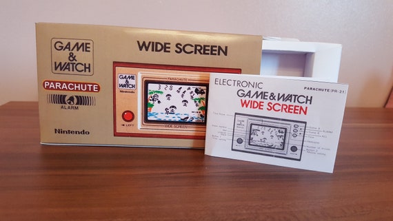Parachute PR-21 Game & Watch Box Manual and Tray - NO GAME