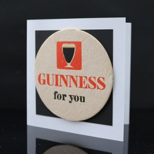Cartão de felicitações antigo da montanha-russa (Guinness)
