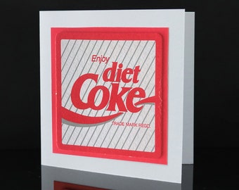 Carte de voeux sous-verres (Coca light)