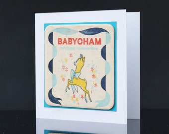 Antique Coaster greetings card (BabySham)