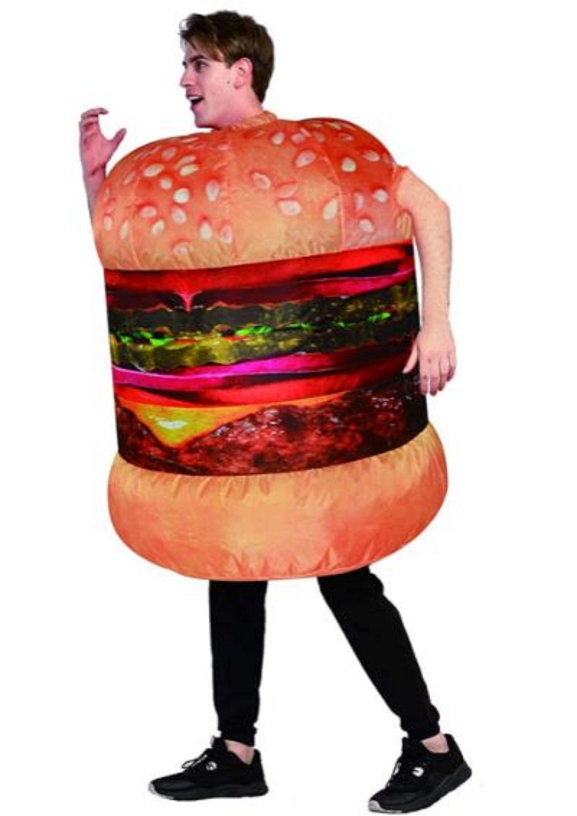 Cheeseburger Blow Up Costumes Men Women Hamburger Air Blow up Etsy