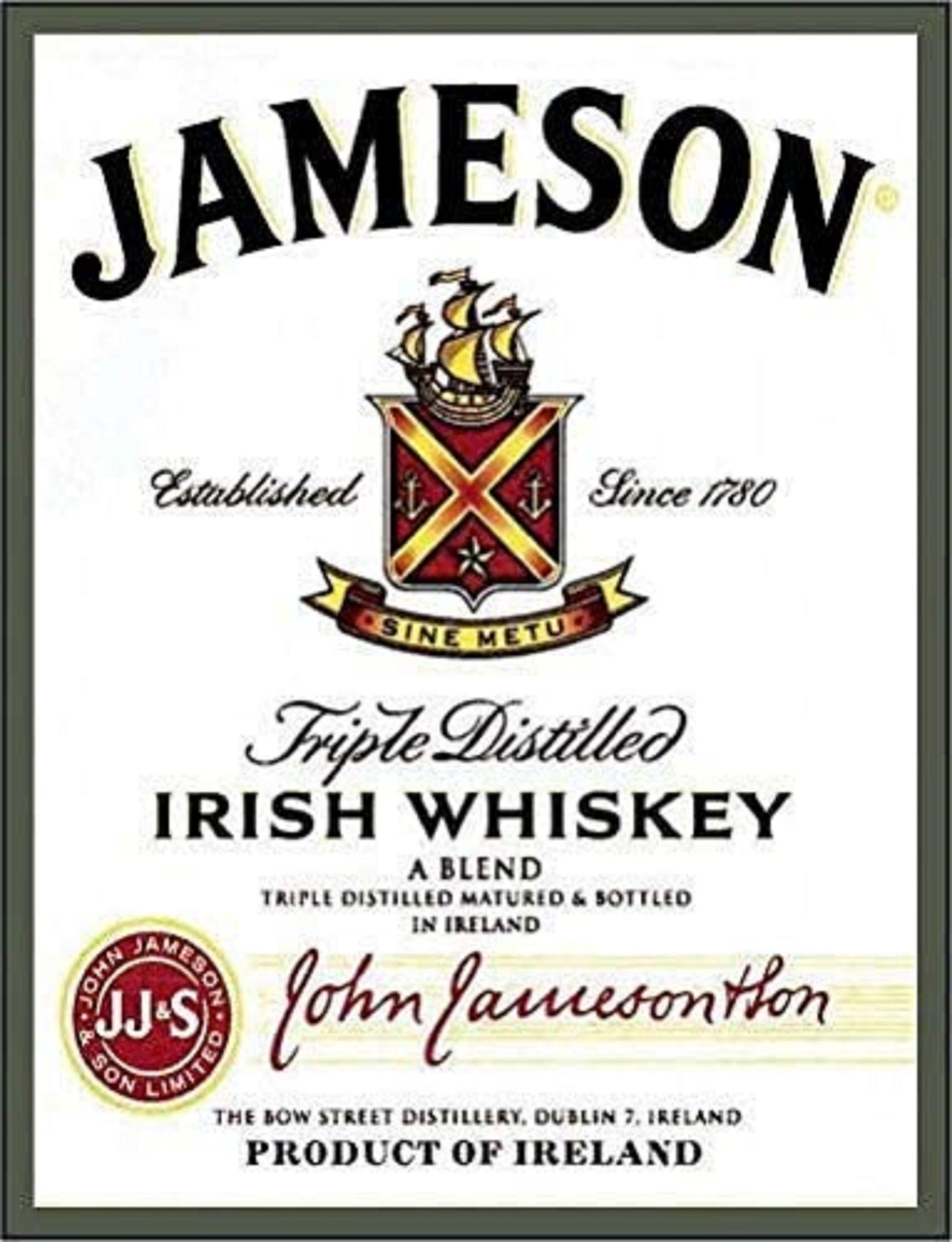 Irish Whiskey Vintage Metal Tin Sign Wall Plaque Poster Etsy