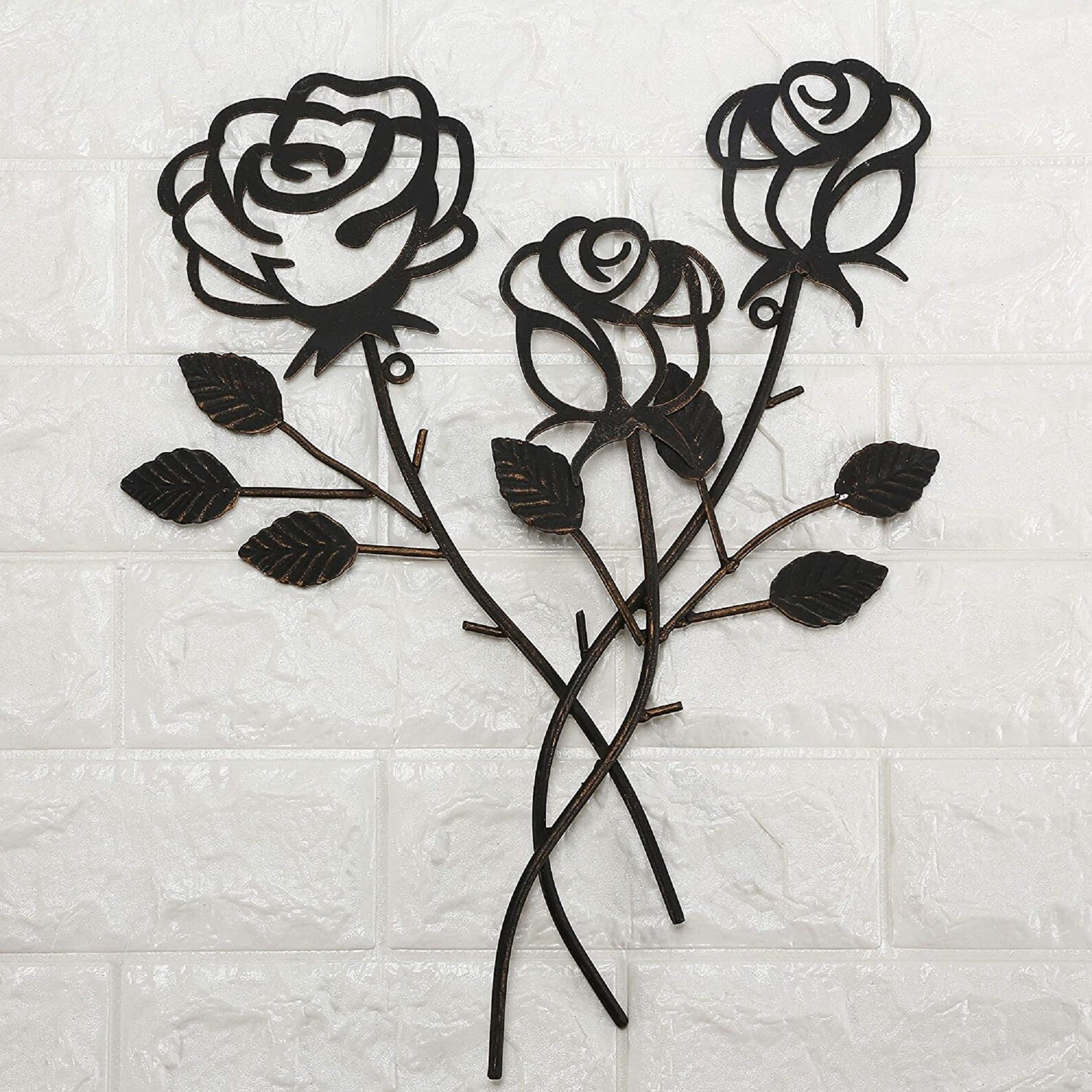 Metal Rose Wall Decor Garden Flower Wall ArtRustic Etsy