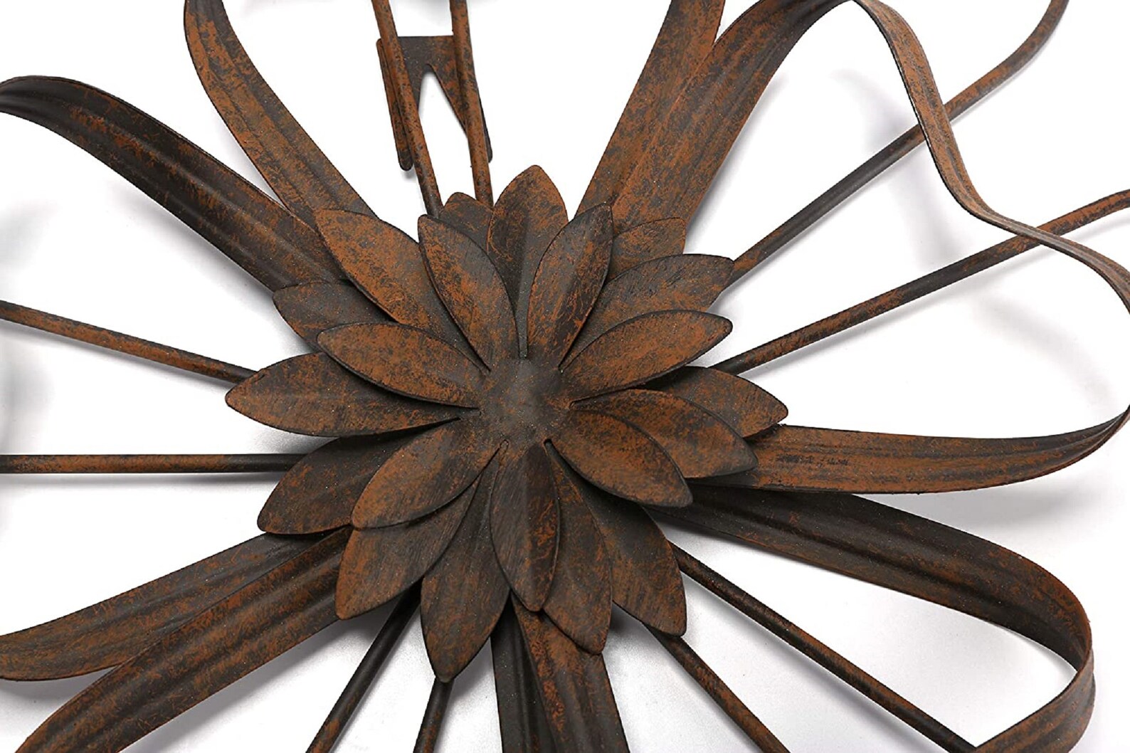 Metal Flower Wall Decor Outdoor Garden Wall Art Etsy