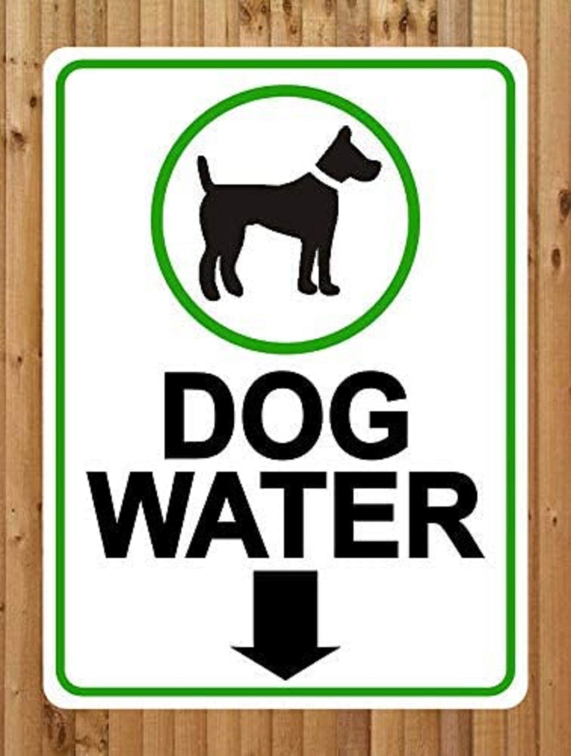 Dog Water Metal Sign Notice Drinking Bowl Location Pet Dogs Etsy