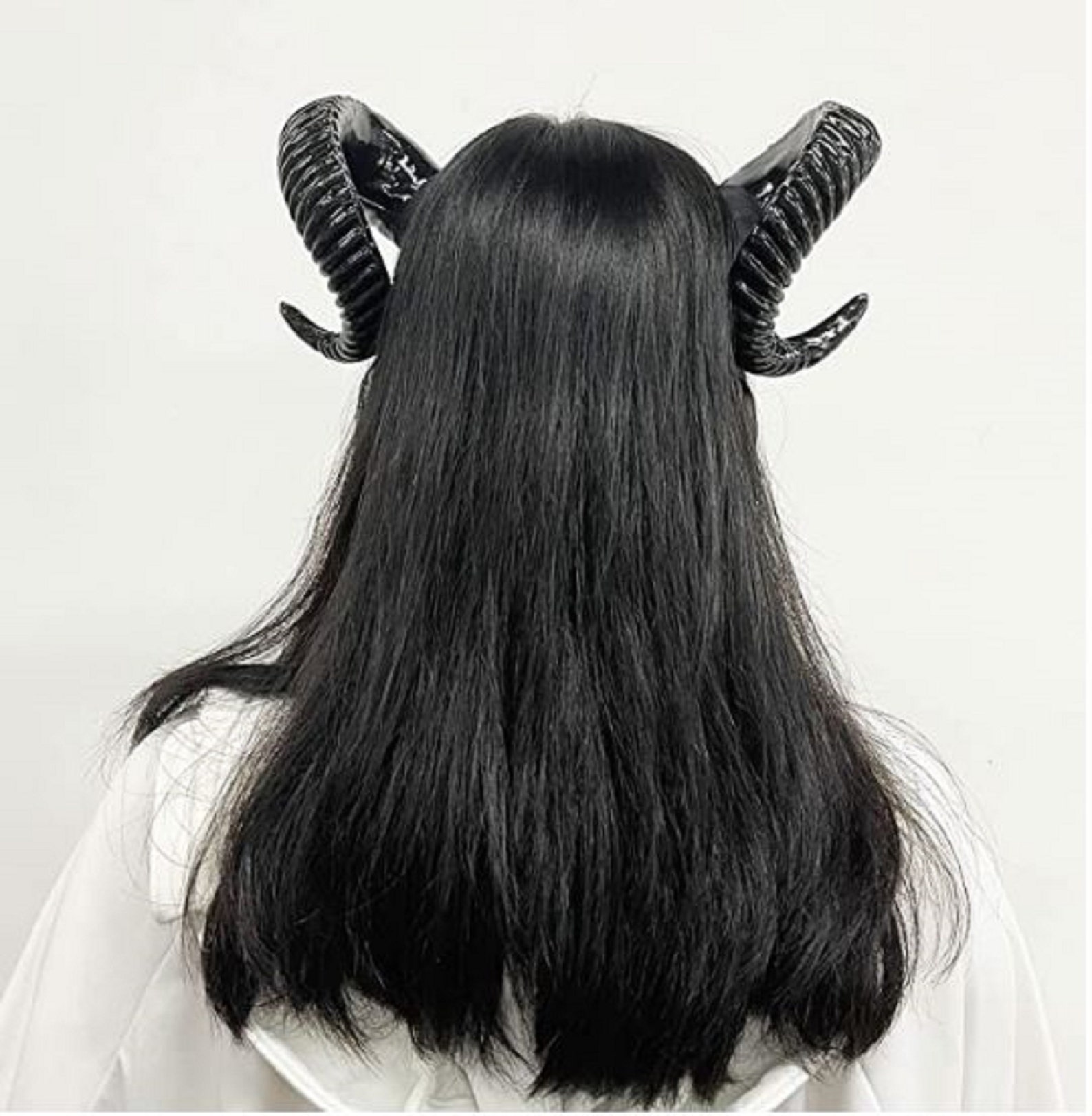 Black Sheep Horn Gothic Steampunk Devil Demon Horns Headband Etsy